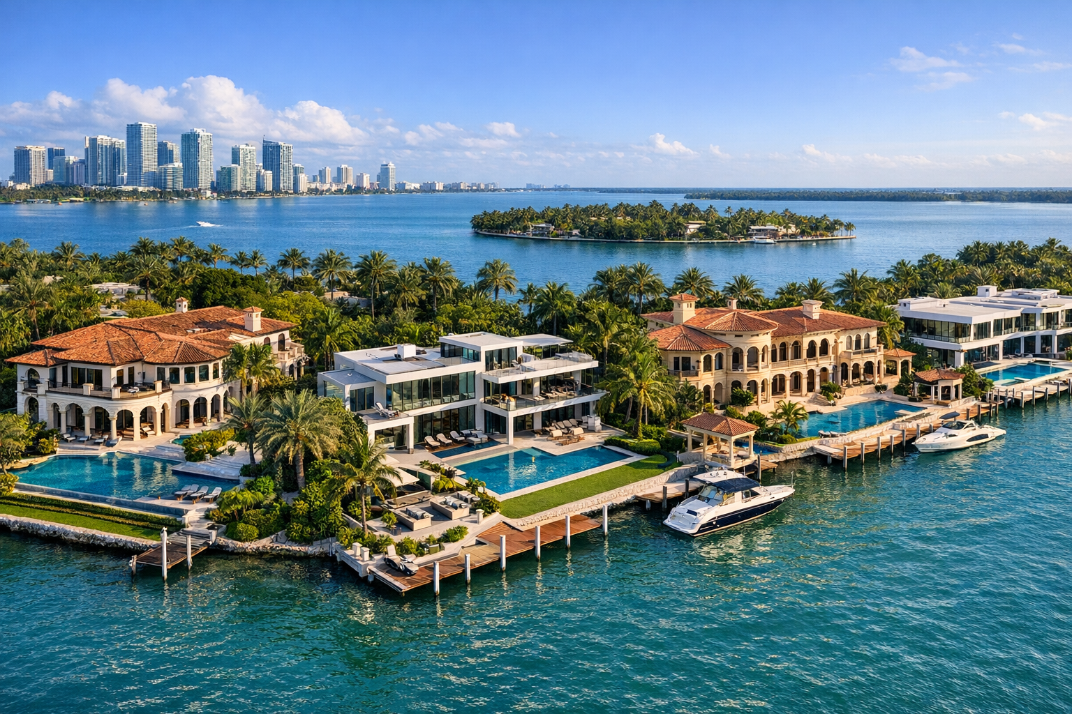 Miami mansions.
